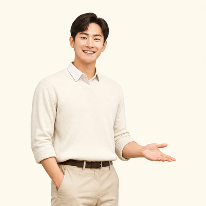 신용불량자 장기렌트 상담 신청을 안내하는 담당자